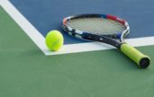 tennis court racket