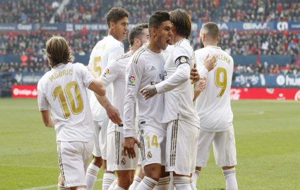 real madrid goal celebrations