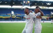 sevilla player celebrations